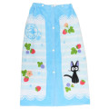 Japan Ghibli Kids Wrap Towel 80cm - Kiki's Delivery Service : Jiji Strawberry Wreath Light Blue - 2