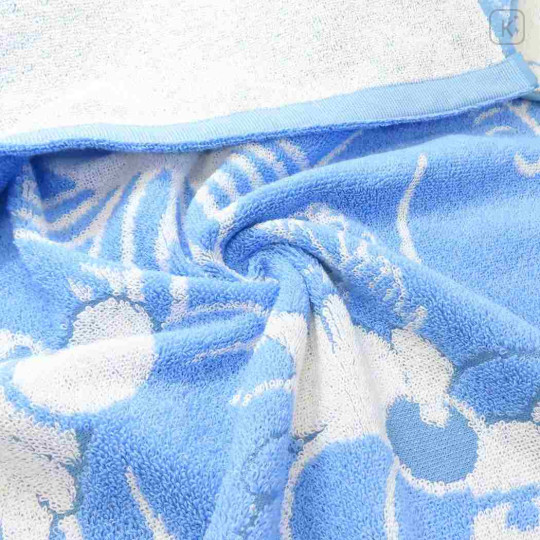 Japan Moomin Towel Blanket - Moomintroll : Silhouette Blue - 2