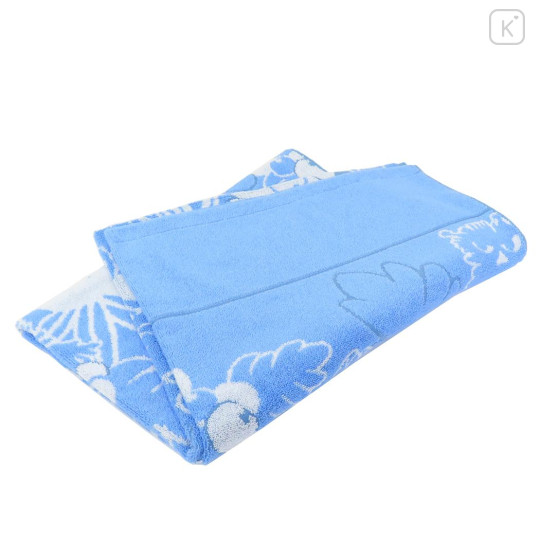 Japan Moomin Towel Blanket - Moomintroll : Silhouette Blue - 3