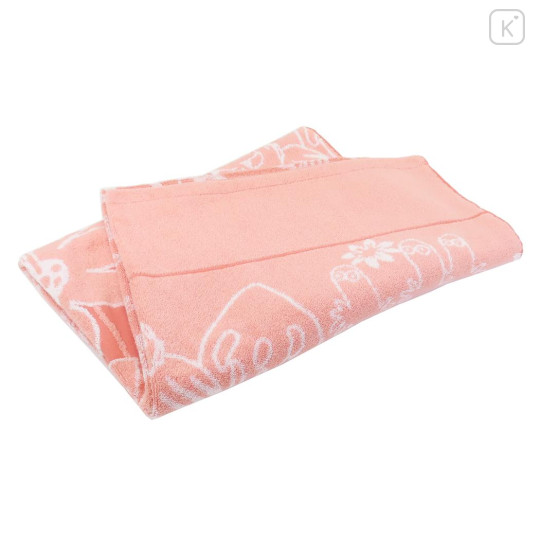 Japan Moomin Towel Blanket - Little My : Silhouette Pink - 3