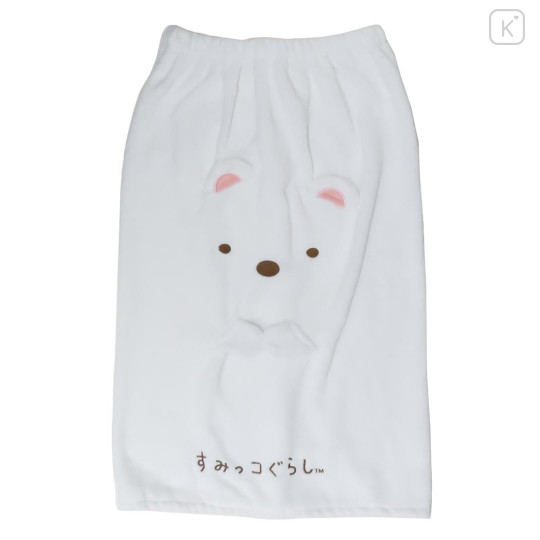 Japan San-X Kids Wrap Towel 80cm - Sumikko Gurashi : Shirokuma Face - 1