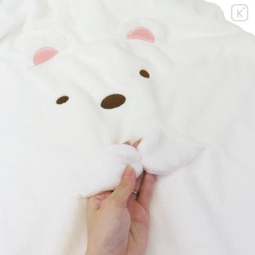 Japan San-X Kids Wrap Towel 80cm - Sumikko Gurashi : Shirokuma Face - 5