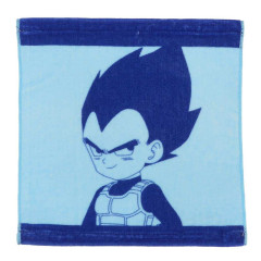 Japan Dragon Ball Mini Towel Handkerchief - Vegeta Smirk Blue