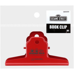 Japan Sesame Street Book Clip - Elmo & Cookie Monster Red