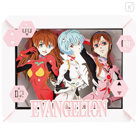 Japan Neon Genesis Evangelion Paper Theater Craft Kit - Rei & Asuka & Mari - 1