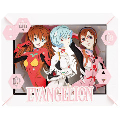 Japan Neon Genesis Evangelion Paper Theater Craft Kit - Rei & Asuka & Mari