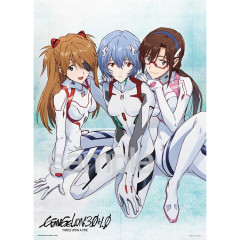 Japan Neon Genesis Evangelion Jigsaw Puzzle 500pcs - Evangelion: 3.0+1.0 Thrice Upon a Time Rei & Asuka & Mari