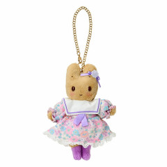 Japan Sanrio Original Mascot Bag Charm - Marron Cream : Fashion Show Purple