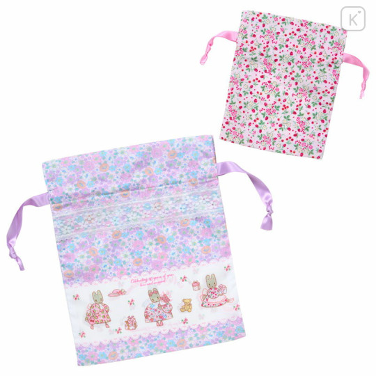 Japan Sanrio Original Drawstring Bag Set - Marron Cream : Fashion Show - 2