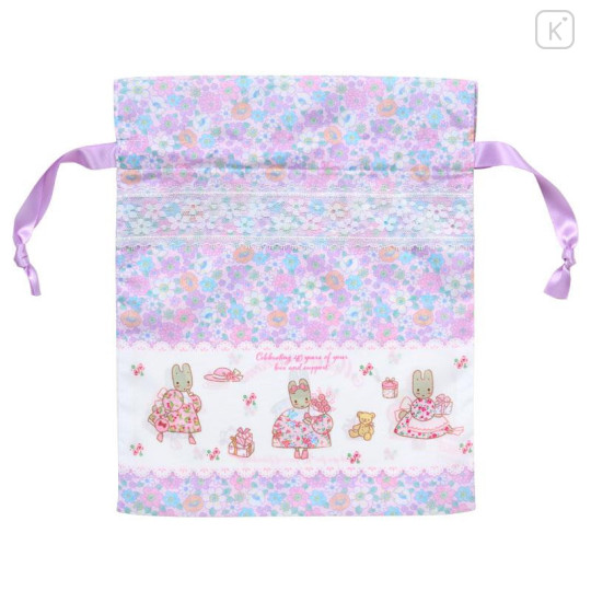 Japan Sanrio Original Drawstring Bag Set - Marron Cream : Fashion Show - 4