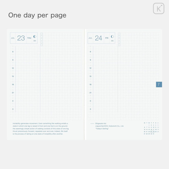 Japan Hobonichi Techo A6 Monthly & Daily English Original Schedule Book - 2026 - 4