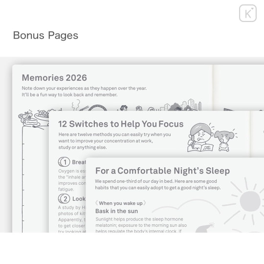 Japan Hobonichi Techo A6 Monthly & Daily English Original Schedule Book - 2026 - 8