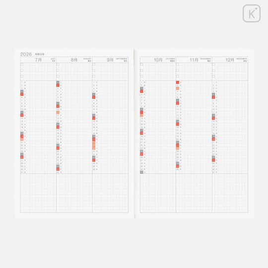 Japan Hobonichi Techo A5 Daily Cousin Book Japanese - 2026 Jan / Mon Start - 5