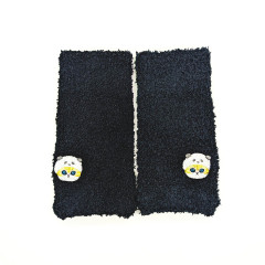 Japan Mofusand Marshmallow Arm Warmers - Embroidery Panda Cat Black