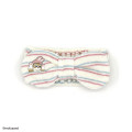 Japan Mofusand Hair Band with Ribbon - Rabbit Cat Striped Ivory - 1