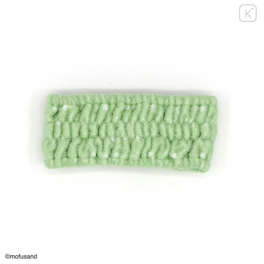 Japan Mofusand Hair Band with Ribbon - Panda Cat Green - 2