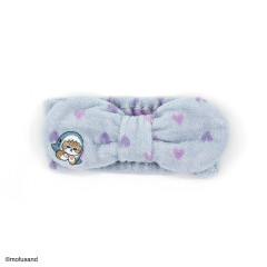 Japan Mofusand Hair Band with Ribbon - Shark Cat Blue Heart