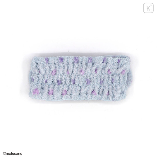 Japan Mofusand Hair Band with Ribbon - Shark Cat Blue Heart - 2