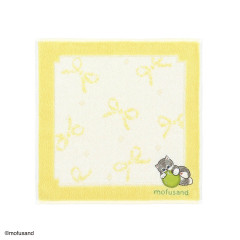 Japan Mofusand Towel Handkerchief - Fruit Apple Cat Ribbon Yellow