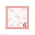 Japan Mofusand Towel Handkerchief - Fruit Peach Cat Ribbon Pink - 1