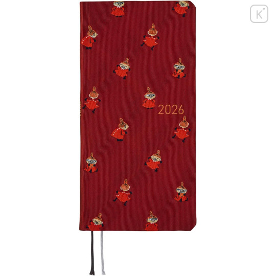 Japan Hobonichi Techo Weeks English Slim Schedule Book - Little My : 2026 Monday Start Deep Red - 1