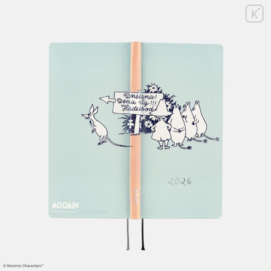 Japan Hobonichi Techo Weeks English Slim Schedule Book - Moomin : 2026 Monday Start Mint - 2
