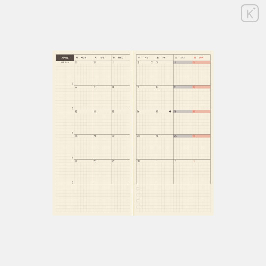 Japan Hobonichi Techo Weeks Hardcover Horizontal English - Moomin : To the Outdoor Dance Hall / 2026 Jan / Mon Start - 4