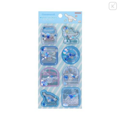 Japan Sanrio Water Puffy Sticker - Cinnamoroll : Petit Collection Glitter - 1