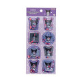Japan Sanrio Water Puffy Sticker - Kuromi : Petit Collection Glitter - 1