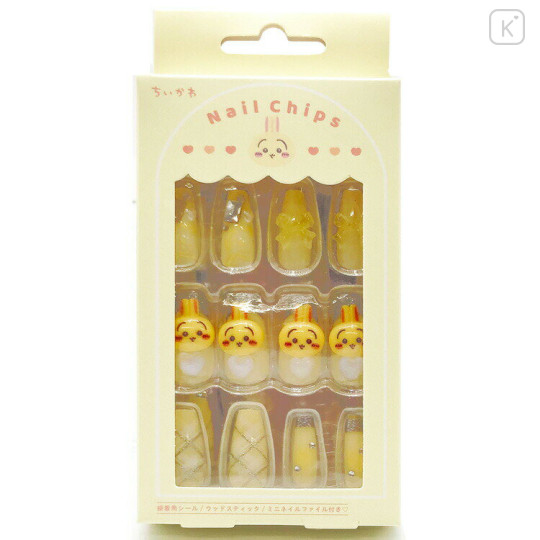Japan Chiikawa Nail Tips - Usagi : Light Yellow - 1