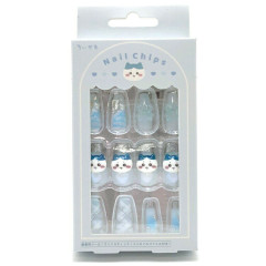 Japan Chiikawa Nail Tips - Hachiware : Light Blue