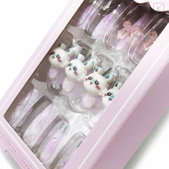 Japan Chiikawa Nail Tips - Momonga : Light Purple - 2
