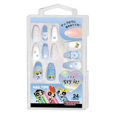 Japan The Powerpuff Girls Nail Tips - Bubbles Blue