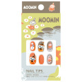 Japan Moomin Nail Tips - Little My : Orange Brown - 1