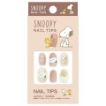 Japan Peanuts Nail Tips - Snoopy & Woodstock : Beige Pink - 1