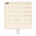 Japan Hobonichi Techo Weeks Hardcover Horizontal Japanese - Colors Strawberry Milk / 2026 Jan / Mon Start - 2