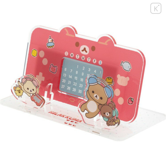 Japan San-X Acrylic Perpetual Calendar - Rilakkuma : Rilakkuma Gaming - 1