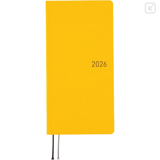 Japan Hobonichi Techo Weeks Japanese Slim Schedule Book - 2026 Full Moon Yellow - 1
