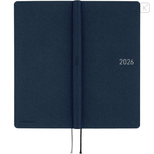 Japan Hobonichi Techo Weeks Hardcover Horizontal English - Colors Cosmo Blue / 2026 Jan / Mon Start - 2