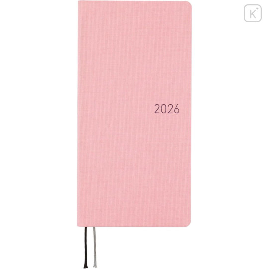 Japan Hobonichi Techo Weeks Hardcover Horizontal English - Colors Strawberry Milk / 2026 Jan / Mon Start - 1