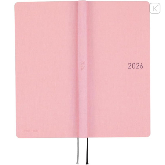 Japan Hobonichi Techo Weeks Hardcover Horizontal English - Colors Strawberry Milk / 2026 Jan / Mon Start - 2