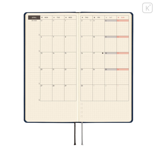 Japan Hobonichi Techo Weeks English Slim Schedule Book - 2026 Piany Purple - 3