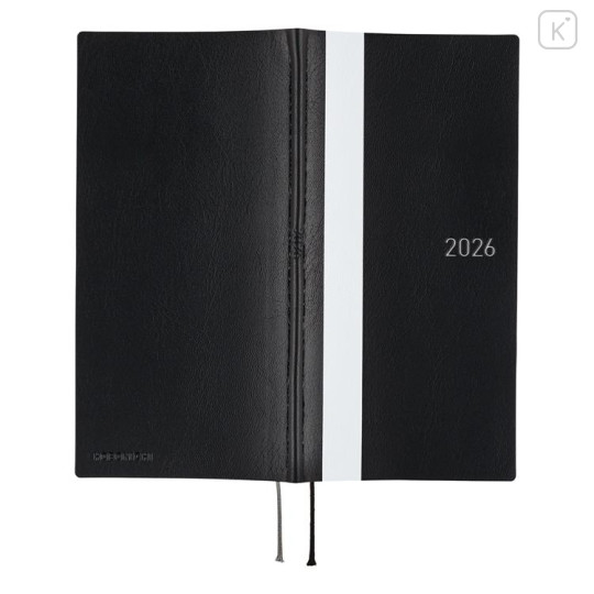 Japan Hobonichi Techo Weeks Softcover Horizontal Japanese - White Line Black / 2026 Jan / Mon Start - 2