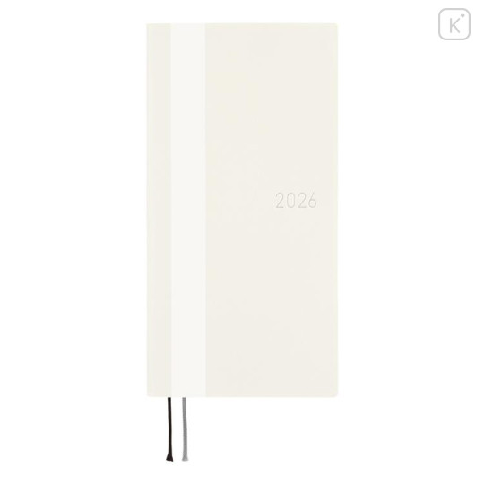 Japan Hobonichi Techo Weeks Japanese Slim Schedule Book - 2026 White Line White - 1