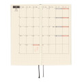 Japan Hobonichi Techo Weeks Softcover Horizontal Japanese - White Line Ivory / 2026 Jan / Mon Start - 3