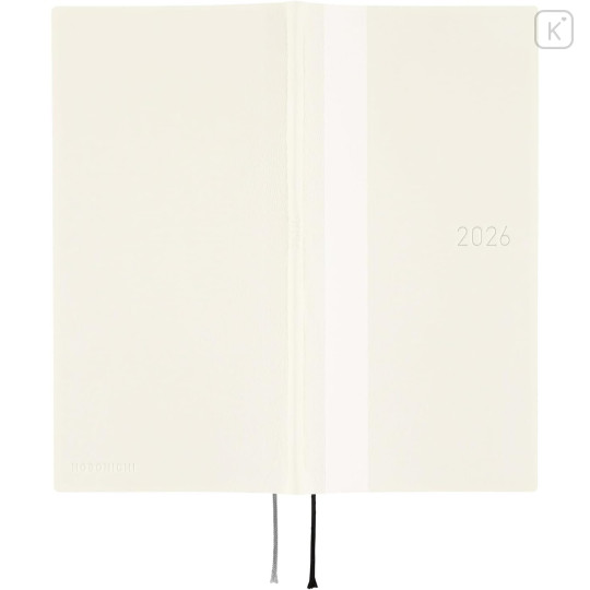 Japan Hobonichi Techo Weeks Softcover Horizontal English - White Line Ivory / 2026 Jan / Mon Start - 2