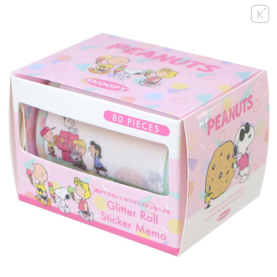 Japan Peanuts Masking Roll Sticker - Snoopy : Petit Collection Pink - 1