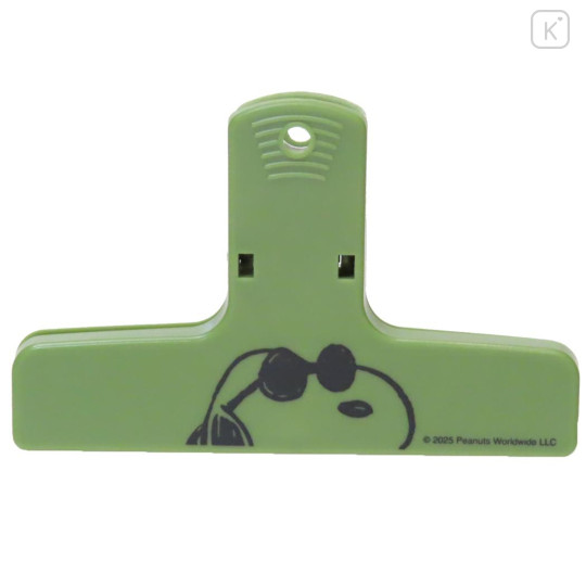 Japan Peanuts Book Clip - Snoopy : Joe Cool Dark Green - 1