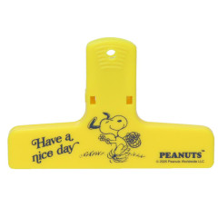 Japan Peanuts Book Clip - Snoopy : 75th Anniversary Have A Nice Day Yellow