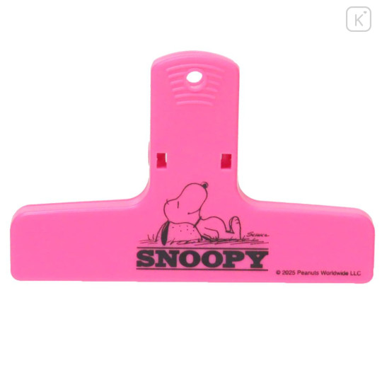 Japan Peanuts Book Clip - Snoopy : Neon Pink - 1